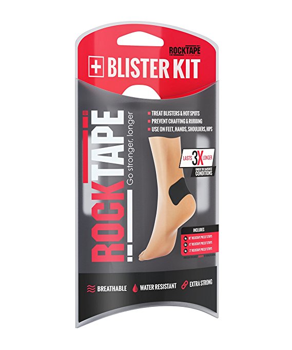 RockTape Blister Prevention Kit, Protects from Blisters, Irritation & Chafing, Includes 3", 6" & 10" Size Bandages, Water Resistant