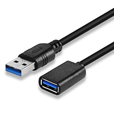UYGHHK USB 3.0 Extension Cable A Male to A Female USB Extension Lead, USB Extender Cable for Card Reader, Keyboard, Printer, Scanner, Camera, Oculus Rift, PS
