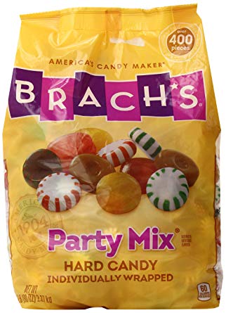Brach's Party Mix Individually Wrapped Hard Candies Variety Pack, 5 Pound Bulk Candy Bag