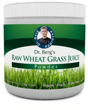 Raw Organic Wheat Grass Juice Powder - Green Super Food - 92 Minerals, 20 Amino Acids - Amazing Smooth Taste - No Gluten - Non-GMO - 5.3 oz