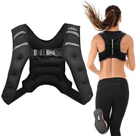Aduro Sport Weighted Vest Workout Equipment, 4lbs/6lbs/12lbs/20lbs/25lbs Body Weight Vest for Men, Women, Kids