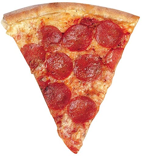 Paper House Productions 3.5" x 3" Die-Cut Pepperoni Pizza Slice Shaped Magnet for Refrigerators and Lockers