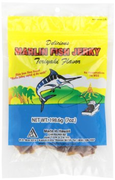Hawaiian Marlin Fish Jerky Teriyaki Flavor 7 Oz