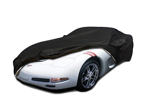 CarsCover Custom Fit C5 1996-2004 Chevy Corvette Car Cover for 5 Layer Heavy Duty Waterproof Black Ultrashield