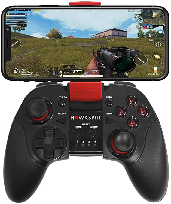 Hawksbill Wireless Gamepad Controller for iOS iPhone & Android - Bluetooth with L3   R3 Buttons, Long Battery Life, Improved 8 Way D-Pad, Sleek Design, MFI Compatible Games