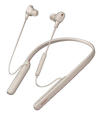 Sony WI-1000XM2 Industry Leading Noise Canceling Wireless Behind-Neck in Ear Headset/Headphones with mic for Phone Call with Alexa Voice Control, Silver