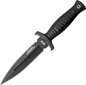 United Cutlery UC2698 Combat Toothpick Boot Knife, Black Boot Clip Sheath