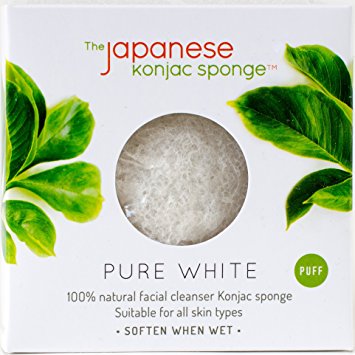 The Japanese Konjac Sponge, Pure White Puff