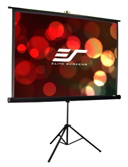 Elite Screens Tripod Pro, 113-inch, Professional Multi Aspect Ratio Portable Projection Projector Screen, T113UWS1-PRO