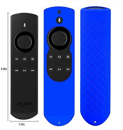 Cover for Alexa Voice Remote for  Fire TV and Fire TV Stick (1st Gen) Shockproof Protective Silicone Case - Blue