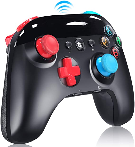 Wireless Pro Controller for Nintendo Switch/Lite, 2020 Upgraded Version Support Motion Control, Turbo, Vibration and Screenshot