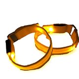 LED Sports Armband Flashing Safety Light for Running Cycling or Walking At Night Set of 2