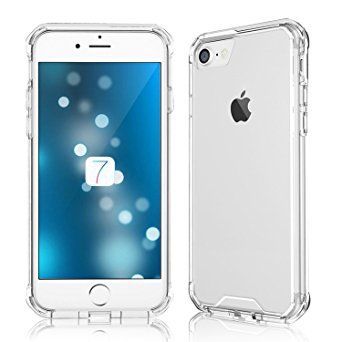 iPhone 7 Plus Case, CHOETECH Apple iPhone 7 Plus Case Acrylic Anti-Scratch & Soft TPU Anti Slip Clear Hard Back Cover / Protective Bumper for iPhone 7 Plus (Clear)