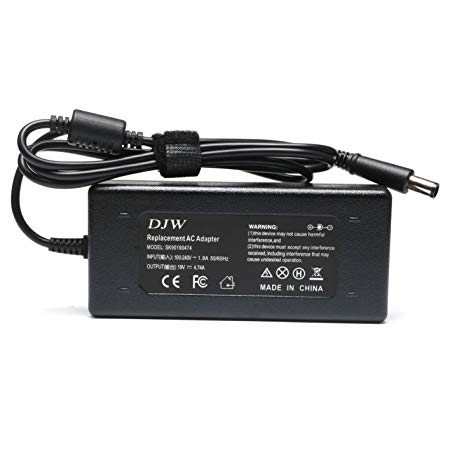 DJW 90W High Power Supply Cord Charger Adapter For HP CQ60-615DX DV7-6C95DX DV6-6C35DX 2000-2B19WM CQ57-339WM DV7-1245DX DV7-3165DX DV4-2145DX DV7-4285DX DV6-6135DX DV7-6135DX G71-340US