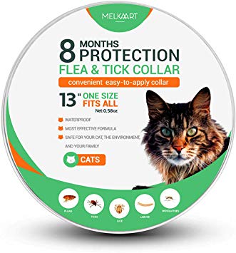 Melkaart Collar for Dogs and Cats - Control and Treatment for Pets - 8 Months Protection - Hypoallergenic and Safe Design - One Size Fits All - Waterproof - Kittens, Puppies, Adults & Senior Pets