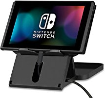 Stand for Nintendo Switch, Cubevit Nintendo Switch Stand Holder [Play While Charging] [No Rocking] Adjustable Switch Stand Dock Bracket with Air Vents, Portable Playstand Cradle for Switch Console