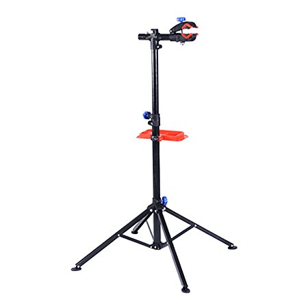 Giantex Pro Bike Adjustable 41" To 75'' Cycle Bicycle Rack Repair Stand w/ Tool Tray Red