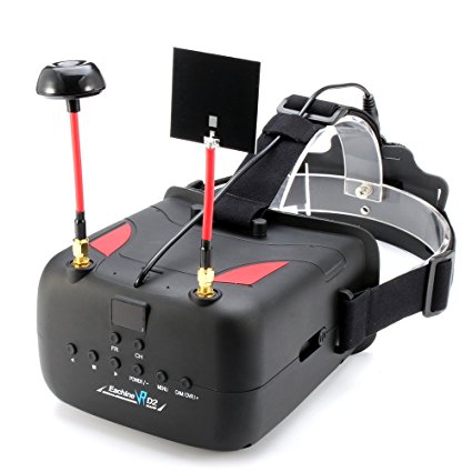 ARRIS Eachine VR D2 5 Inches 800 x 480 40CH Raceband 5.8G Diversity FPV Goggles with DVR Lens Adjustable (Free ARRIS Battery)