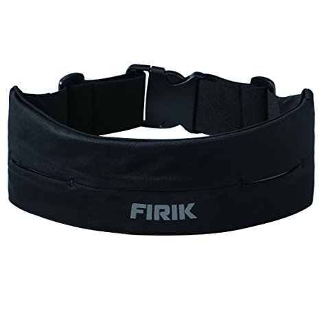 FIRIK - Running Belt With Pocket -Hands Free Adjustable Fits Iphone - Perfect for Running Hiking Jogging Gym Walking