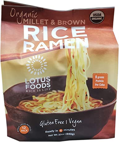 Lotus Organic Brown Rice Ramen, 30 Ounce - PACK OF 3