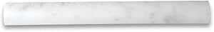 Carrara White Marble 1x12 Quarter Round Covering Edge Pencil Liner Trim Molding Honed Kitchen Bath Wall Floor Backsplash Shower (1 Piece)