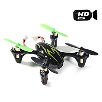 Hubsan X4 H107C Upgraded 2.4G 4CH RC Quadcopter With Camera RTF (2MP Camera, Black Green)