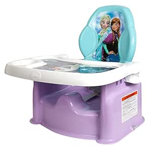 Disney Frozen Mealtime Baby Toddler Booster Seat with Adjustable Tray — Portable Booster Seat for Dining Table — Travel Essentials for Baby — Made Without BPA