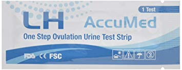 AccuMed Ovulation (LH) Test Strips Kit, Clear and Accurate Results, FDA Approved and Over 99% Accurate, 25 count