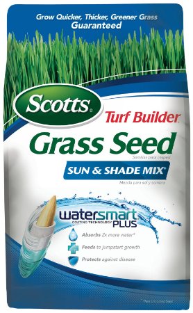Scotts Turf Builder Grass Seed - Sun and Shade Mix, 3-Pound (Not Sold in Louisiana)