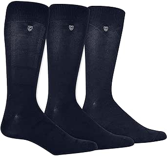 Chaps Men's Super Soft Dress Crew Socks-3 Pair Pack-Patterns and Textures