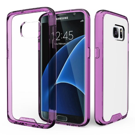 JD Slim Fit TPU Bumper Case for Samsung Galaxy S7 (Fusion Purple)