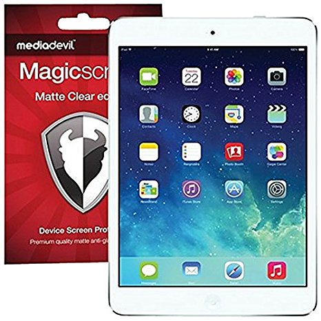 MediaDevil Apple iPad Mini 4 (2015) Screen Protector: Magicscreen Matte Clear (Anti-Glare) Edition - (2 x Protectors)