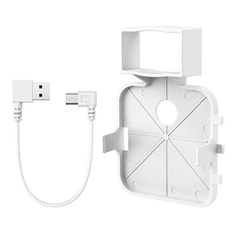 EEEKit Outlet Wall Mount Hanger Holder Stand w/Charging Cable for Blink Sync Module, Easy Mount and Clean