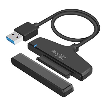QuantumZERO USB 3.0 / USB 3.1 Gen1 to SATA Adapter for 2.5 inch Hard Drive Disk HDD and SSD [ASMedia: ASM1153E Chipset]