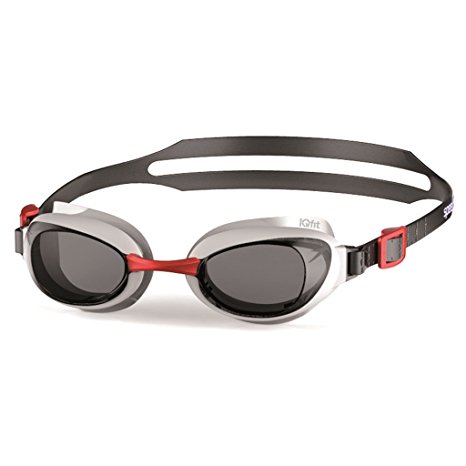 Speedo Aquapure Goggles (Red/Smoke)