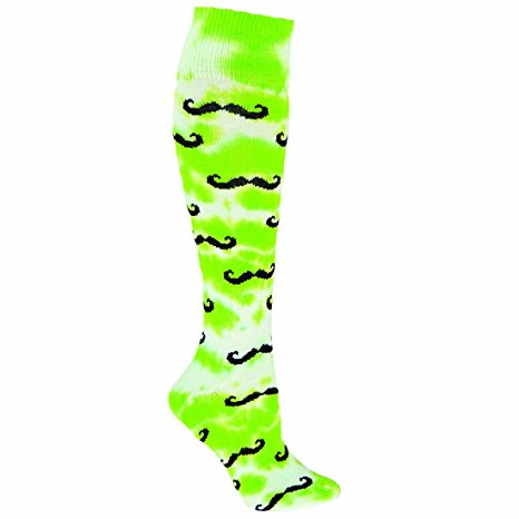 Red Lion Tie Dyed Mustache Athletic Socks