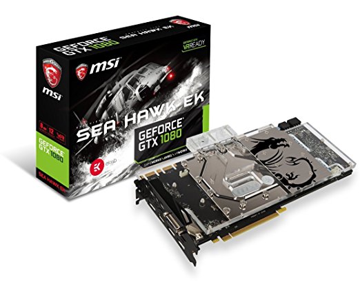 MSI GAMING GeForce GTX 1080 8GB GDDR5X DirectX 12 VR Ready (GeForce GTX 1080 SEA HAWK EK X)