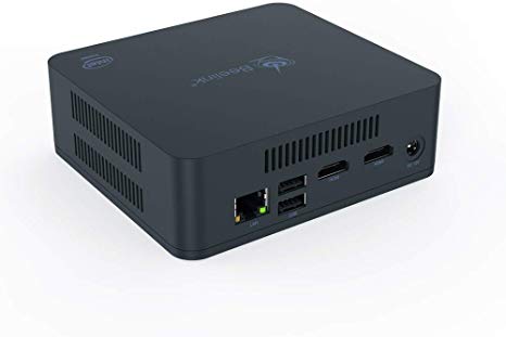 Beelink U55 Intel Core i3-5005U Processor 8GB/128GB SSD Supports Extended RAM & SSD/4K@60Hz/Dual HDMI/Dual WiFi /BT4.0/ Fan Windows10 Pro Mini PC