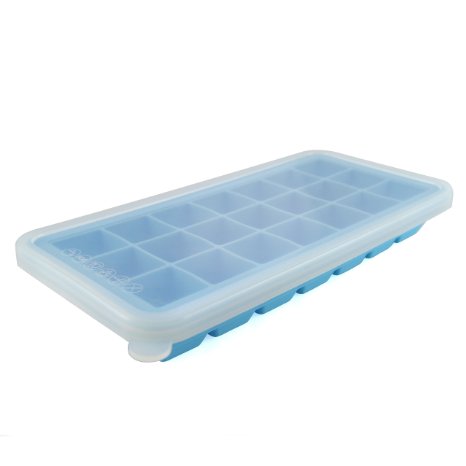 MIREN Premium Silicone Ice Cube Tray with Lid,21 Cube,Blue