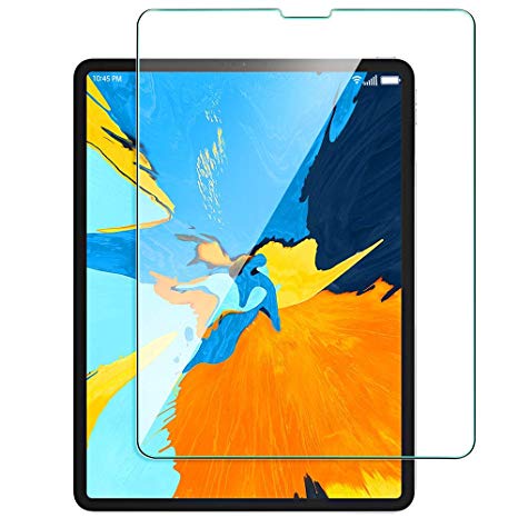 Jump Start Screen Protector for Apple iPad Pro 12.9-Inch 2018 (Clear) Tempered Glass Screen Protector with Advanced Touch Sensitive HD Clarity Compatible with iPad Pro 2018 12.9