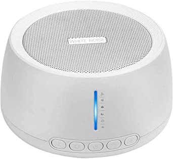 KINOEE White Noise Machine, Sleep Sound Machine, with 30 Unique Natural Sounds, Timer and Memory Functions, Helps Babies/Adults Have Better Sleep, and is a Good Choice for Home Travel. USB Powered