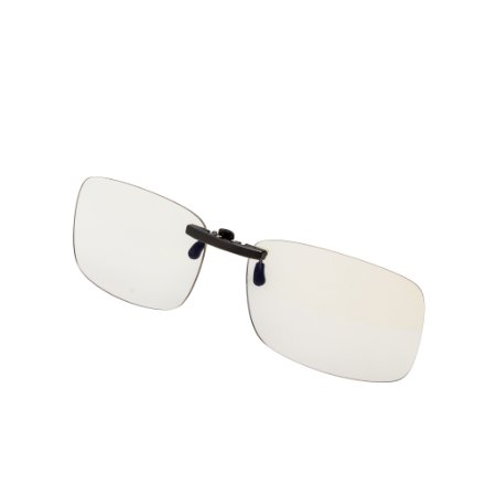 Spektrum Glasses: Anti Blue Light Clip On - Professional. Anti-glare,anti-reflective,anti-fatigue, UV and Computer/TV Electromagnetic Radiation Protection, Anti Fog, Scratch Resistant