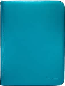 Ultra PRO - Vivid 9-Pocket Zippered PRO-Binder: (Teal) - Protect Up to 360 Collectible Trading Cards, Sports Cards or Valuable Gaming Cards, Ultimate card Protection