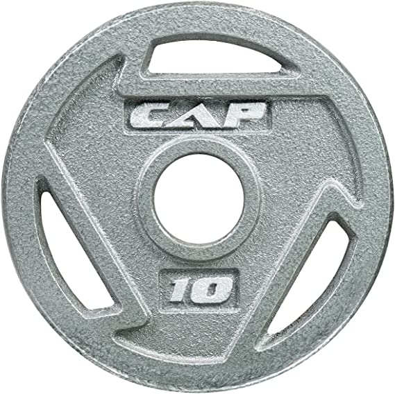 WF Athletic Supply Cast Iron 2-Inch Olympic Grip Plate for Strength Training, Muscle Toning, Weight Loss & Crossfit - Multiple Choices Available