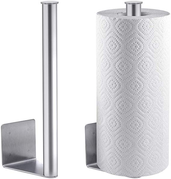 Magnetic Mount Paper Towel Holder, For Indoor/Outdoor Use, Attaches to Grill, Fridge, Truck, RV, Tailgate, and More, Heavy Duty Stainless Steel