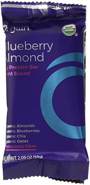 Orgain, Protein Bar Blueberry Almond Organic, 2.05 Ounce, 12 Pack