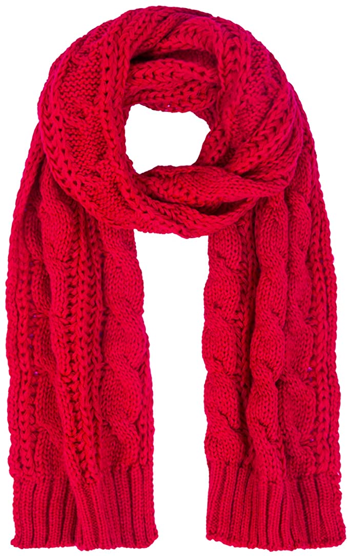 Women And Mens Winter Thick Cable Knit Wrap Chunky Long Warm Scarf
