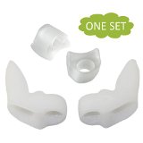 4 Pieces Bunion Relief Toe Separators for Big Toe Include 2 Bunion Pad Correctors and 2 Toe Spacers Protectors - Realigns the Toes to Alleviate Pain Associated with Hallux Valgus or Bunions