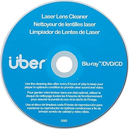Uber Laser Lens Cleaner, Better Performance for Blu Ray, DVD, CD, PS3, PS4, XBox, Laptop, Desktop, 27311