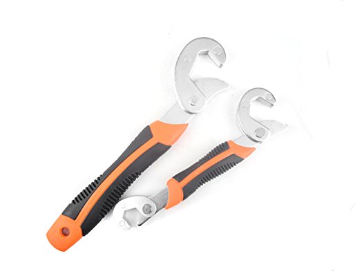 KSEIBI 141442 All In One 0.4-1.5 inches Universal Adjustable Wrench Tool Set Two Sizes Pack